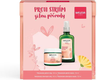 Weleda Mama Nature's Strength Against Stretch Marks Set Reducing Existing Stretch Marks Preventing New Ones