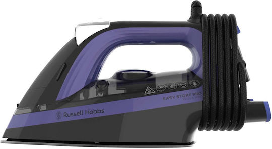 Russell Hobbs Easy Store Pro Plug & Wind Dampfbügeleisen 2400W mit Keramiksohle und kontinuierlicher Dampfabgabe 50g/min