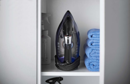 Russell Hobbs Easy Store Pro Plug & Wind Dampfbügeleisen 2400W mit Keramiksohle und kontinuierlicher Dampfabgabe 50g/min