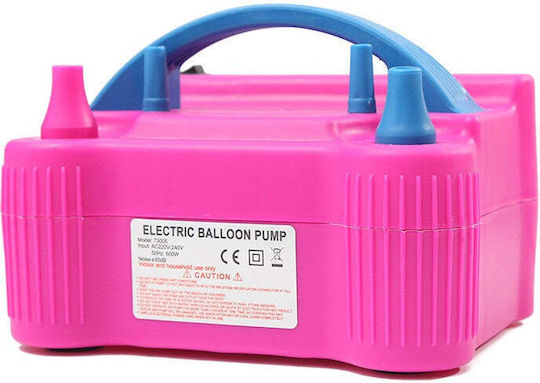 Electric Balloon Pump 600 W Pink Blue