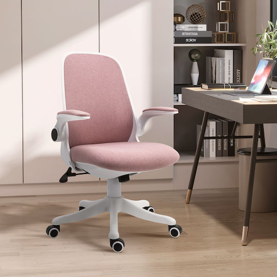 Vinsetto Bürostuhl Weiß und Rosa