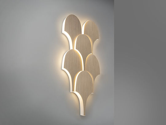 Serea Lamp Wall with Integrated LED Gold 12cm