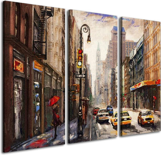 I-gallery Threefold Painting on Canvas 100x70cm
