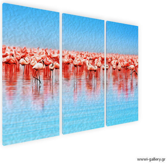I-gallery Τρίπτυχος Πίνακας σε Καμβά 100x100cm