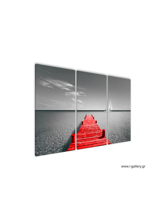 I-gallery Threefold Painting on Canvas 70x70cm