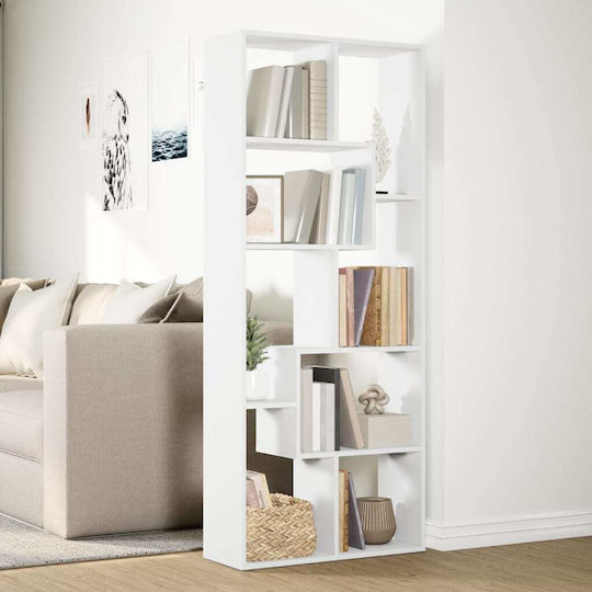 White Bookcase 67x25x161.5 cm