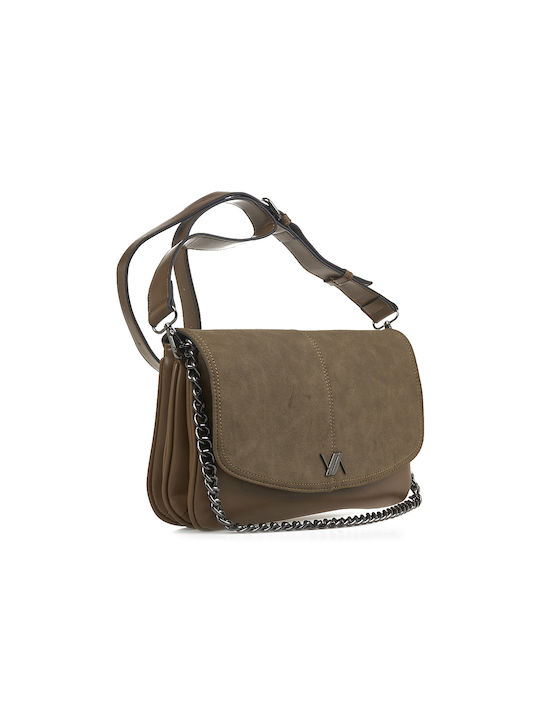 Verde Damen Tasche Schulter Khaki