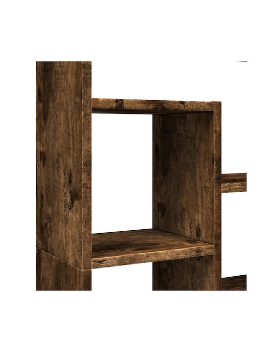 vidaXL Bookcase Smoked Oak 72x20x120 cm