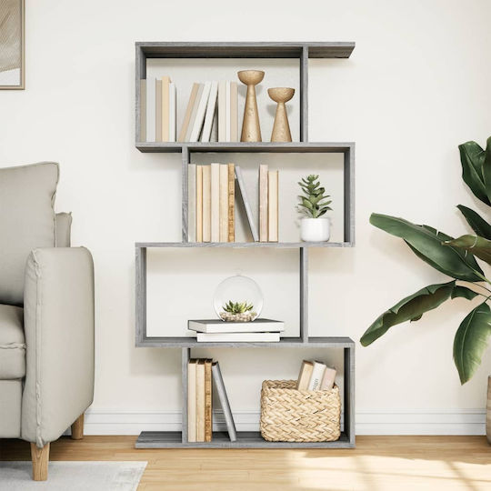 Grey Bookcase 70x24x129cm