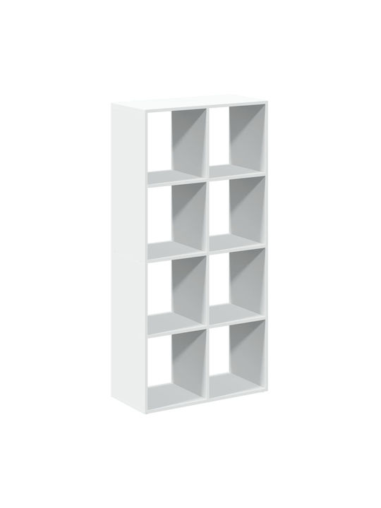 White Bookcase 69.5x29x137.5cm
