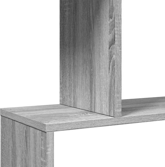 Grey Bookcase 70x24x129cm