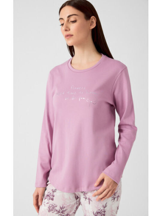 Minerva Winter Women's Pyjama Set Shadows Floral Minerva Winter Women's Pyjama Set Shadows Floral