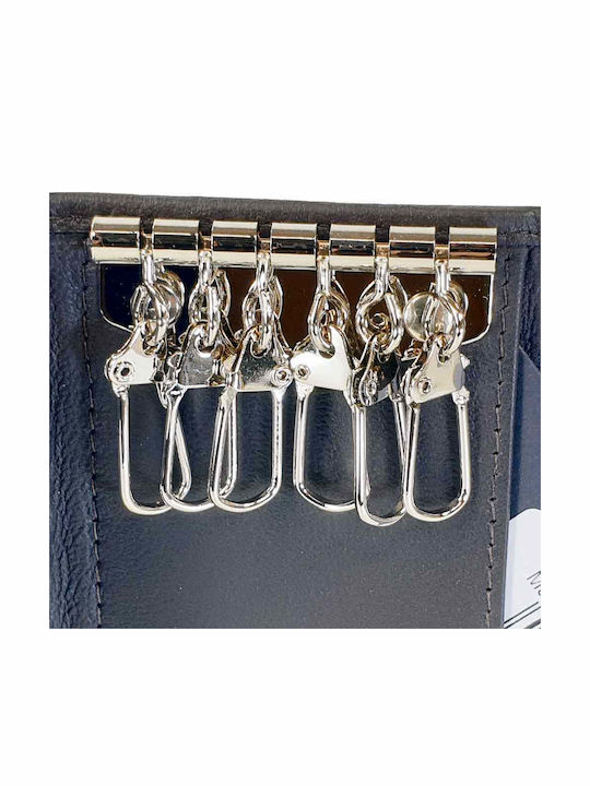 Beverly Hills Polo Club Key Holder Leather Brown
