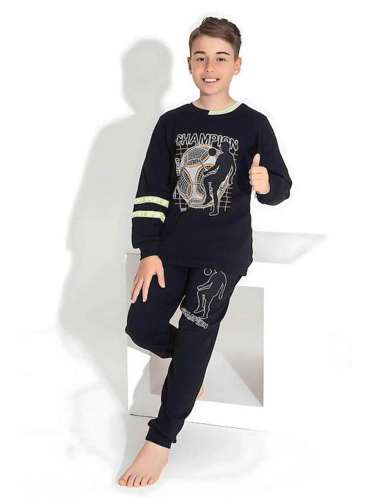 Esthisis Kids Pyjamas Winter Cotton BLACK