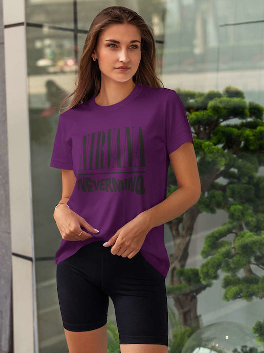 Small T-shirt Nirvana Purple Cotton