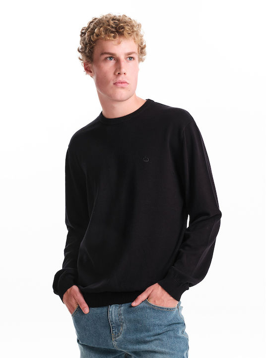 Langarm-Pullover Schwarz