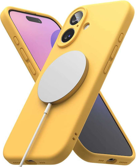 Ringke Magnetic Back Cover Silicone Yellow (iPhone 16 Plus)