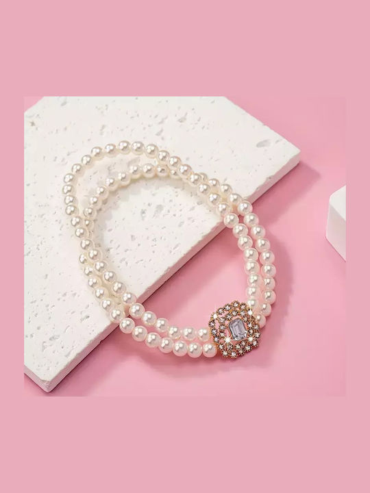 Fußarmband mit Perlen