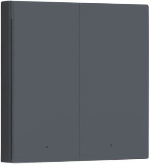 Aqara Intelligent Wall Switch H1 Neutral Point Double Rocker Grey