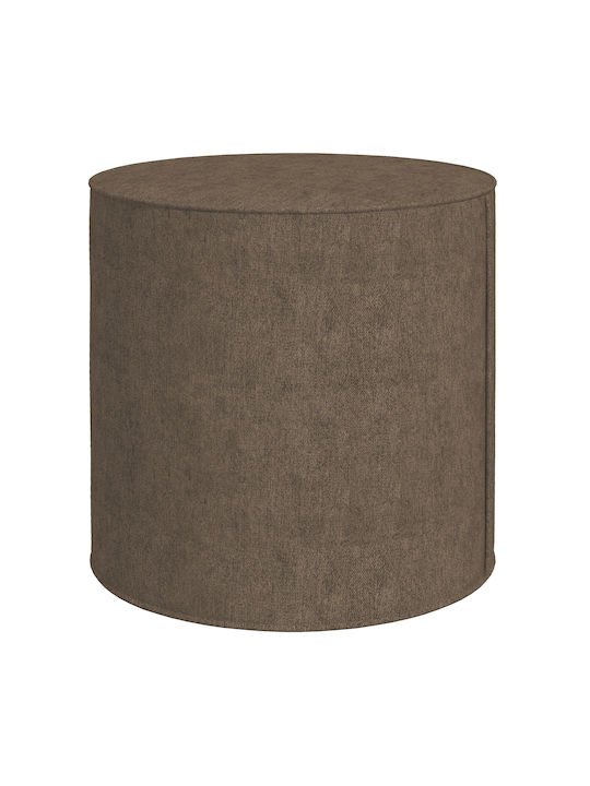 Stool Footstool Upholstered with Fabric Coffee