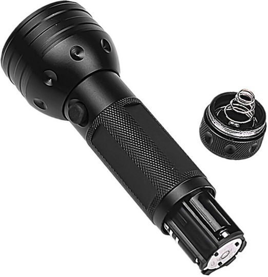 LED UV Taschenlampe Zola Wasserdicht Aluminium 51 LEDs Länge 15 cm Schwarz