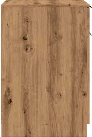 vidaXL Office Storage Cabinet Wooden Brown 33x50x75cm