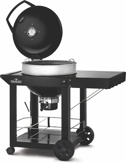 Napoleon Pro22k Cart 57cm Grătar pe Cărbune din Fontă Cazan cu Capac și Termometru 57x57cm