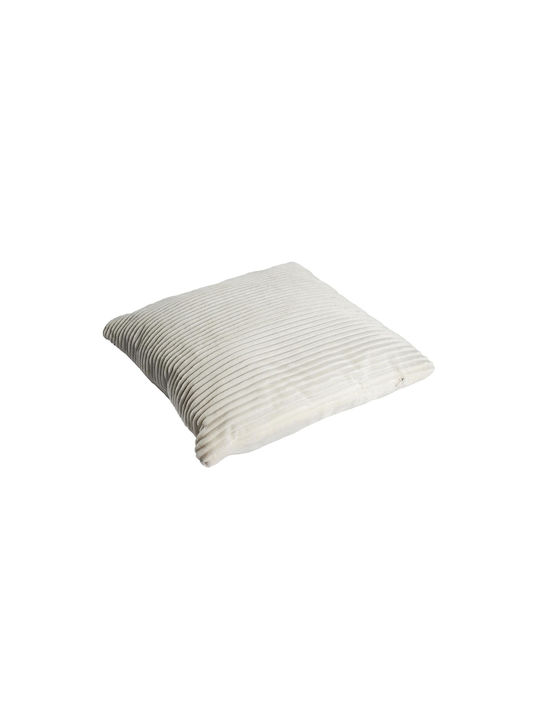 The Home Deco Factory Sofa-Kissen Weiß/Grau 40x40cm