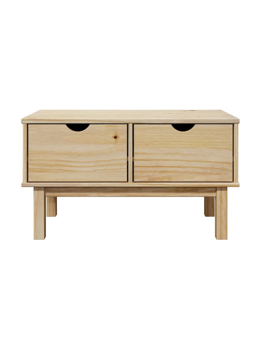 Entry Furniture with Shoe Rack & Bench Coffee 80x40x45cm