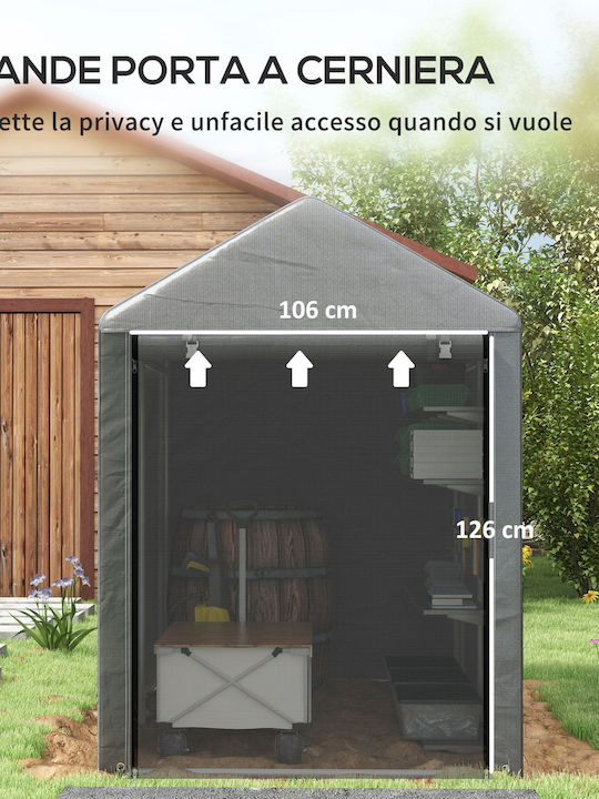 Outsunny Terrace Tent Grey 1.2x1.79m