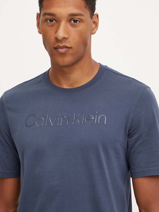 Calvin Klein Ανδρικό Αθλητικό T-shirt Κοντομάνικο Ink