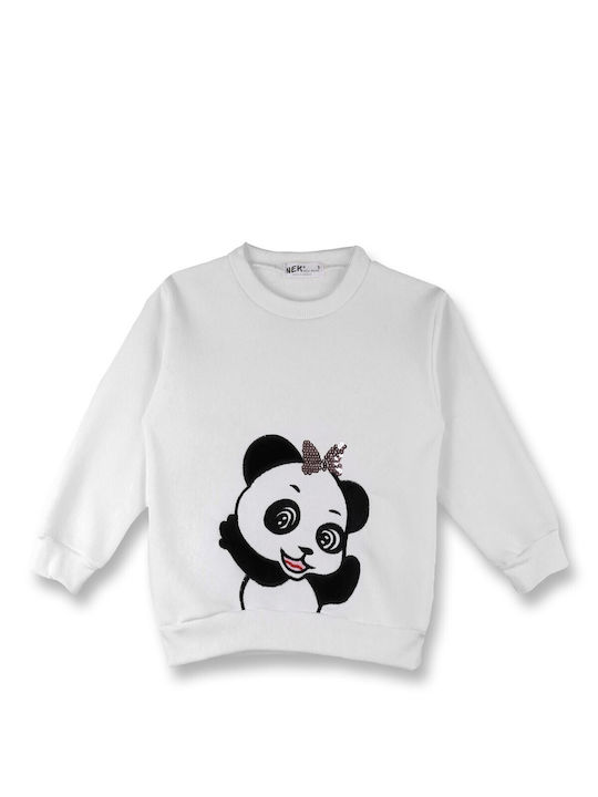 Nek Kids Wear Set pentru copii cu Colanți Magazin online de iarnă 2buc Ecru/rose