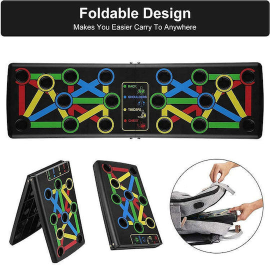 Zola 14 In 1 Foldable Stand Push Ups Exercises Non Slip 63.5 X 19 Cm