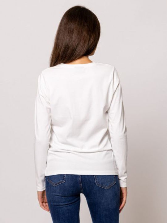 Heavy Tools Women's Blouse Cotton Long Sleeve White