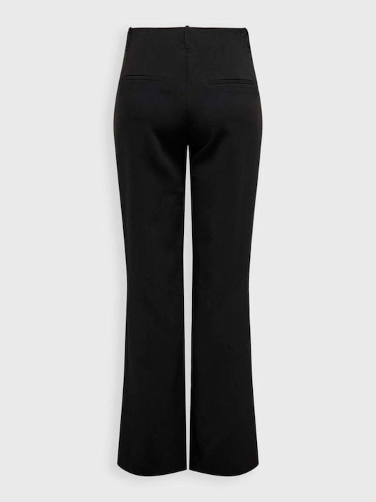 Only Women's Fabric Trousers Flare Black