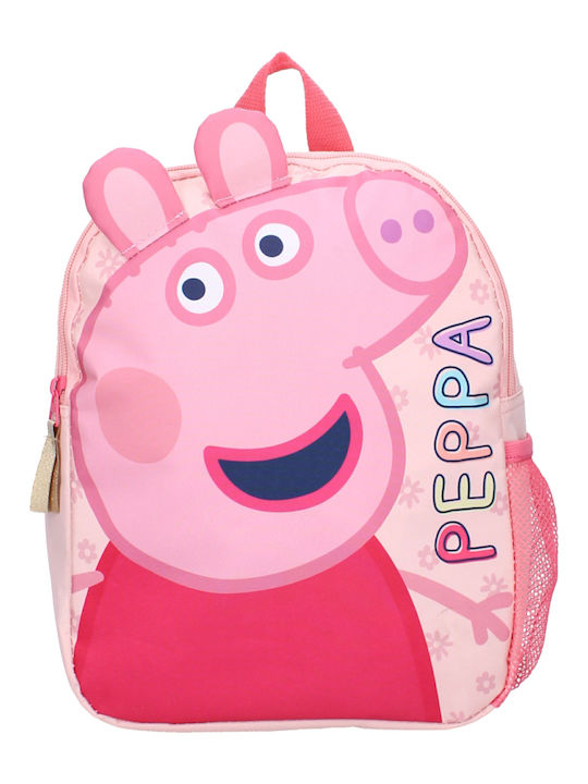 Peppa Pig Σχολική Τσάντα Πλάτης Νηπιαγωγείου Ροζ 9.2lt