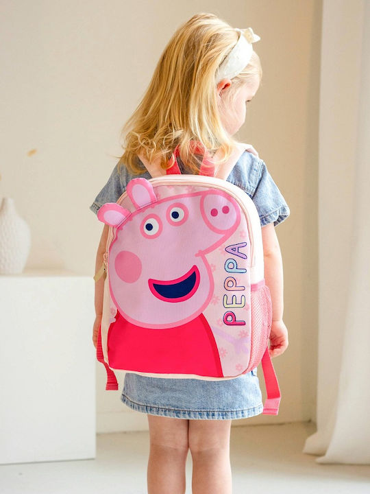 Peppa Pig Σχολική Τσάντα Πλάτης Νηπιαγωγείου Ροζ 9.2lt
