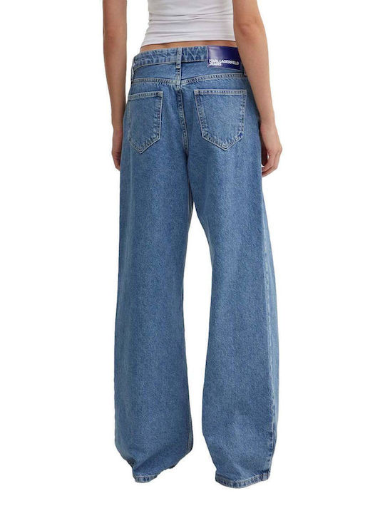 Women's Jean Trousers in Straight Line Blue