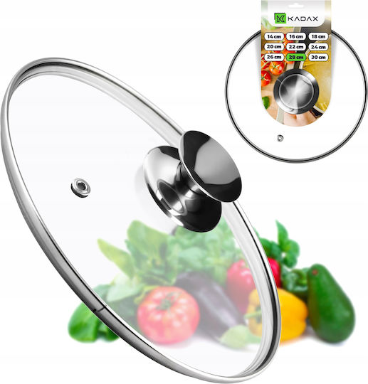 Kadax Glass Lid for Pan and Pot 28cm