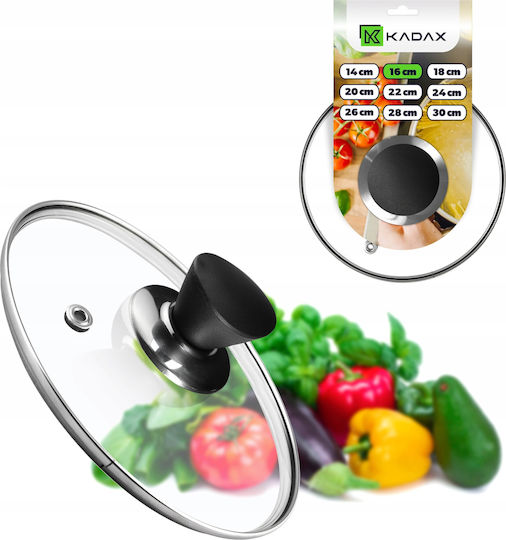 Kadax Kochgeschirrdeckel für Pan und Topf Glas 16cm 30771