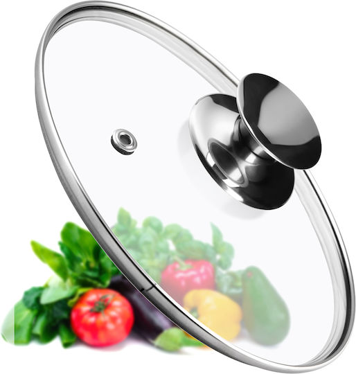 Kadax Καπάκι για Τηγάνι και Κατσαρόλα Γυάλινο 22cm 30765