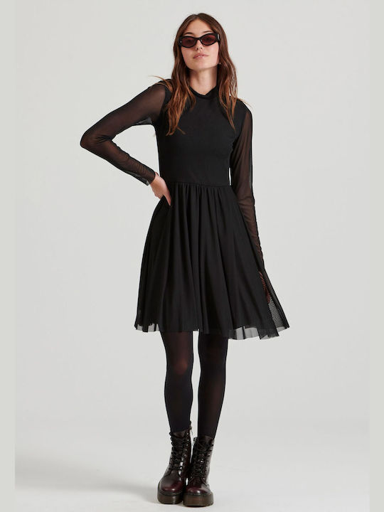 Funky Buddha Mini Kleid Schwarz