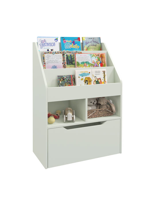 Βιβλιοθήκη Τοίχου Ξύλινη Πράσινη 60x29.9x90cm