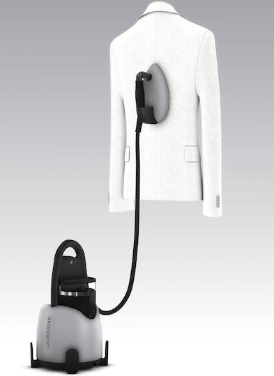 LauraStar Lift Xtra Aluminium Aparat de călcat cu abur pentru haine pardoseală 2200W cu rezervor 1.1lt Negru