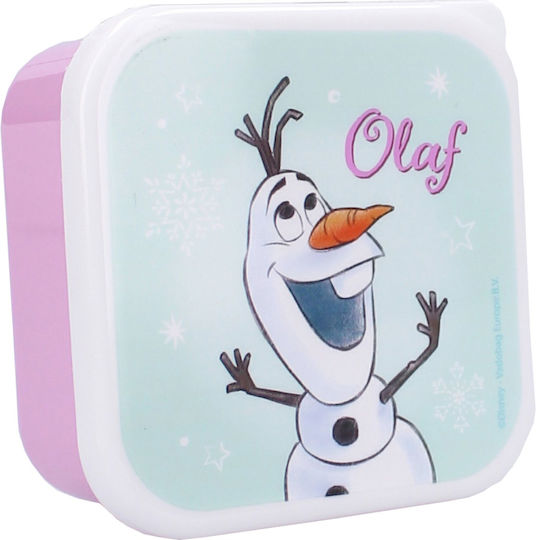 Σετ 3 Δοχεία Φαγητού Lunch Snack Box Frozen Ii