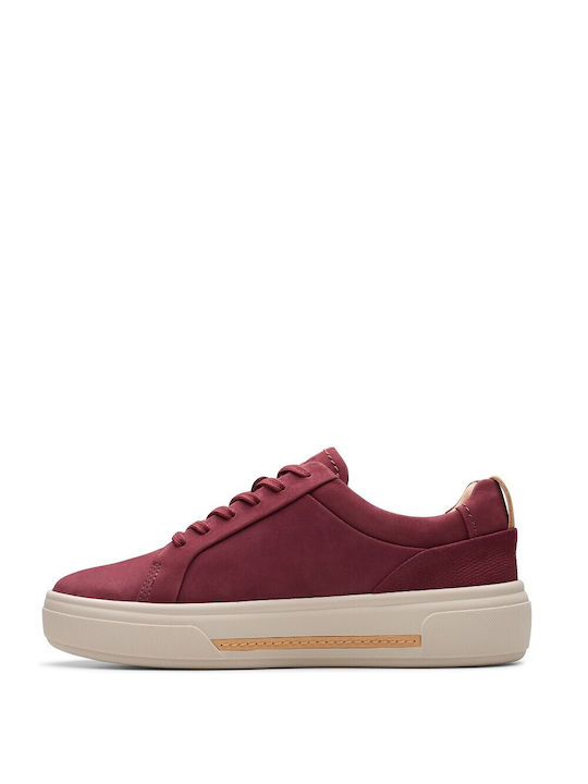 Clarks Damen Sneakers Bordeaux