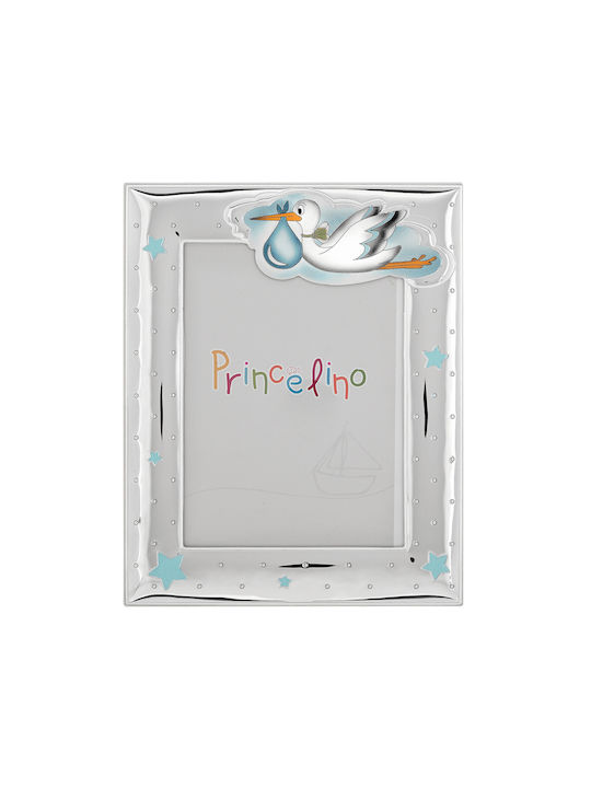 Themelidis Jewels Със щъркел Детска Рамка за снимки Дърво Син 10x15см