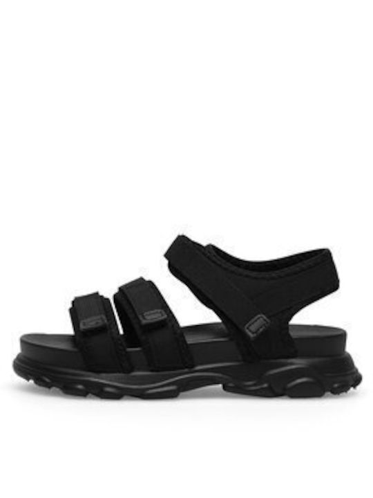 Women's Flat Sandals in Black Color