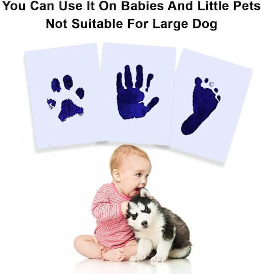 Foot Hand Print Kit Ink Zola Blue Ink Print Size 9x5.5 Cm