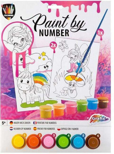 Grafix Painting Unicorn And Fairy for Children 3+ years Years 3pcs